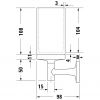 Стакан Duravit Starck T 0099314600 з тримачем, чорний матовий