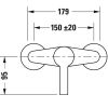 Змішувач для душу Duravit B.2 B24230000010