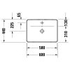 Умивальник Duravit D-Neo 0357600027 600x440