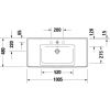 Умивальник Duravit D-Neo 2367100000 (1005х480)
